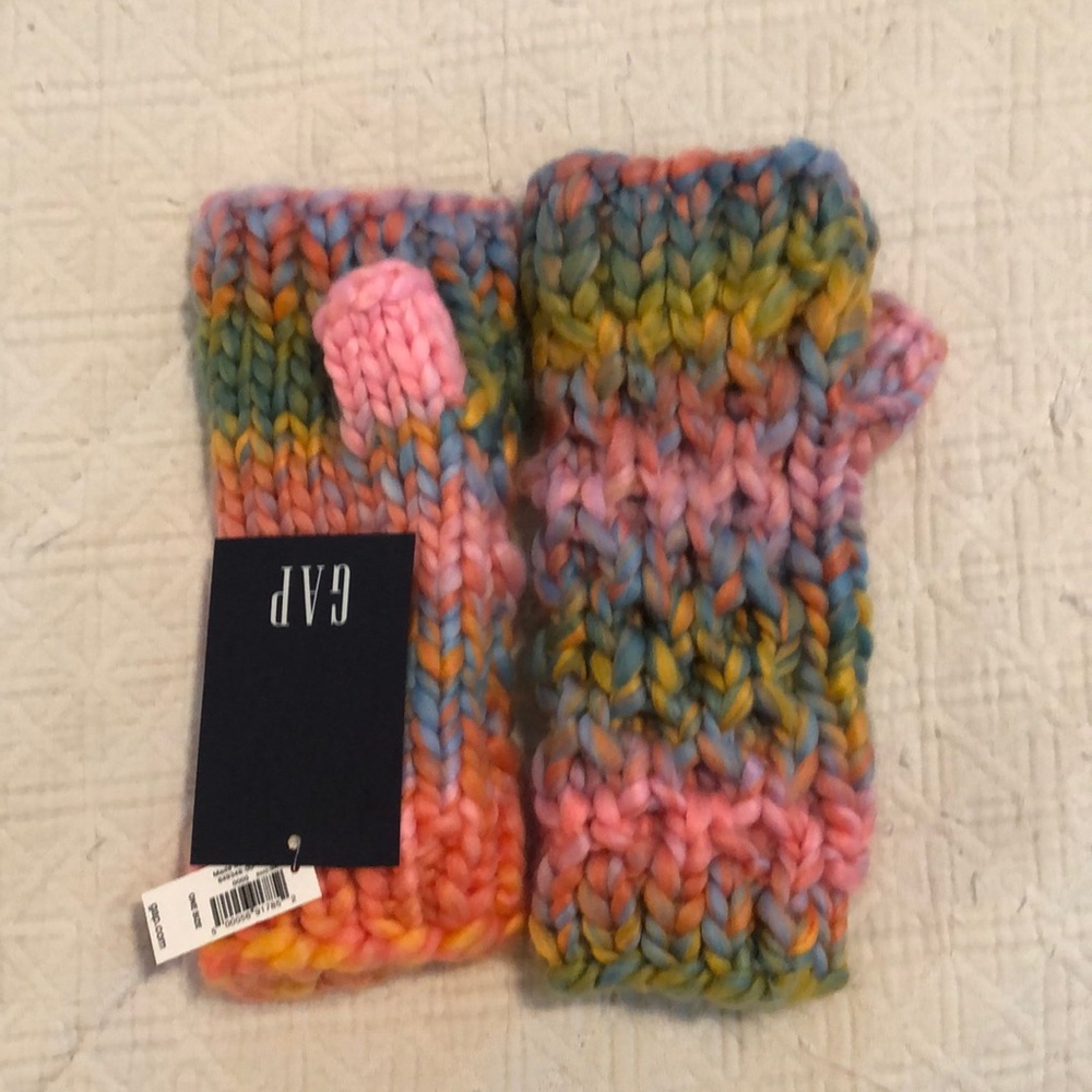 Gap multicolor fingerless gloves